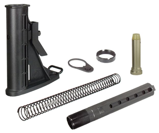 Picture of UTG Pro RBU6BM Mil-Spec Stock Assembly Black Synthetic 6 Position for AR-15/M16