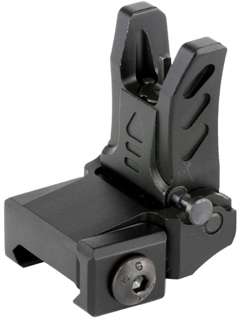 Picture of UTG MNT755 UTG Accu-Sync Flip-Up Front Black AR-15 AR Platform Flip Up Back Up Front Sight