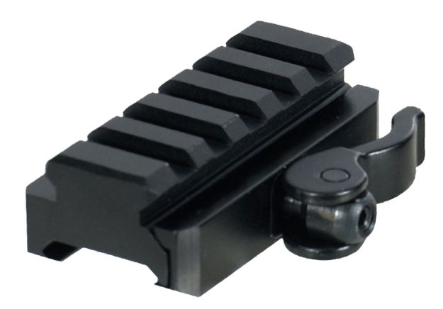 Picture of UTG Pro MNTRSQD605 5-Slot QD Riser Lever Mount Adapter Lever Mount Adaptor and Riser Black Anodized