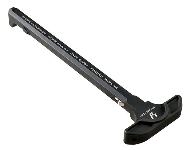 Picture of Strike Industries ARSLCHBK Latchless Charging Handle AR-15 Black Anodized Aluminum