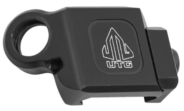 Picture of UTG TLSWPM01 Angled QD Sling Swivel Adaptor Picatinny Black Aluminum