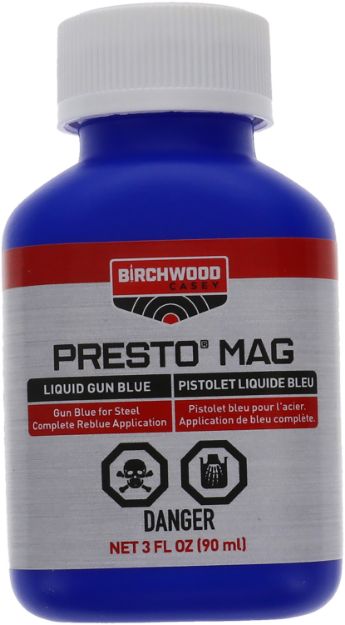 Picture of Birchwood Casey 13525 Presto Blue Magnum 3 oz. Bottle