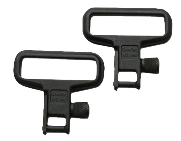 Picture of GrovTec US Inc GTSW05 Mil-Force  Swivel Set Rifle 1.25" Black Zinc Phosphate Steel