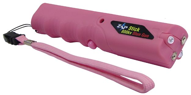 Picture of Zap ZAPSTK800FP Zap Stick Stun Gun Range of Contact Pink Plastic