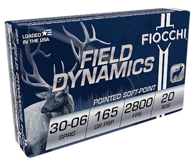 Picture of Fiocchi 3006C Field Dynamics  30-06Springfield 165gr Pointed Soft Point 20 Per Box/10 Case