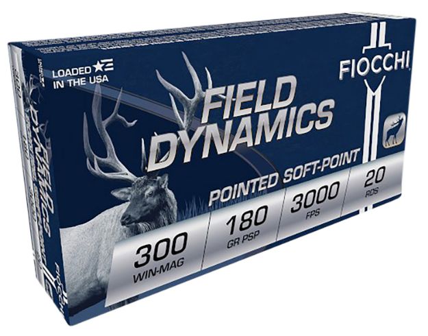 Picture of Fiocchi 300WMB Field Dynamics  300WinMag 180gr PSP Interlock BT 20 Per Box/10 Case