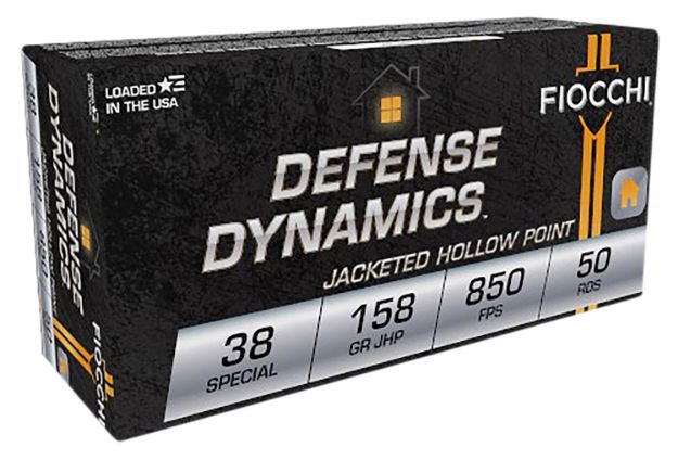 Picture of Fiocchi 38B Defense Dynamics  38Special 158gr Jacketed Hollow Point 50 Per Box/20 Case