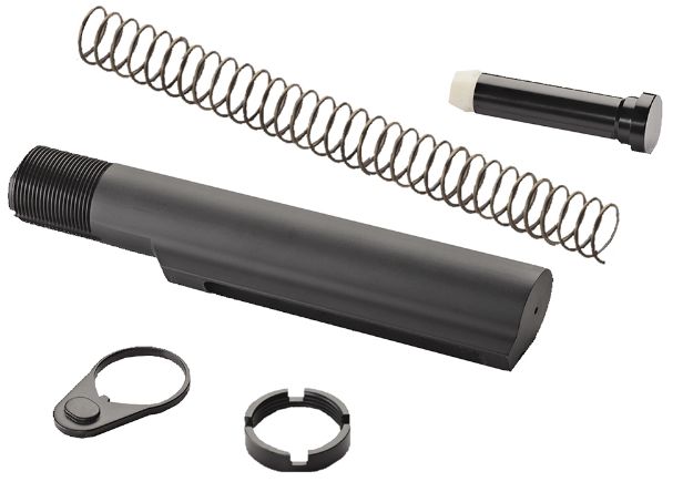 Picture of Advanced Technology A5102240 Military Buffer Tube Assembly  AR-15 Black Anodized Aluminum