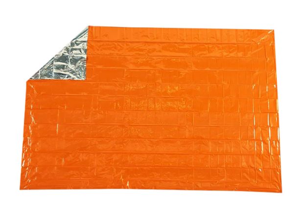 Picture of Survive Outdoors Longer 01401222 SOL Emergency Blanket Warmth Waterproof Orange Metalized Polyethylene