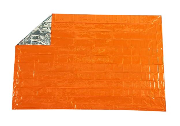 Picture of Survive Outdoors Longer 01401701 SOL Survival Blanket Warmth Waterproof Orange Metalized Polyethylene