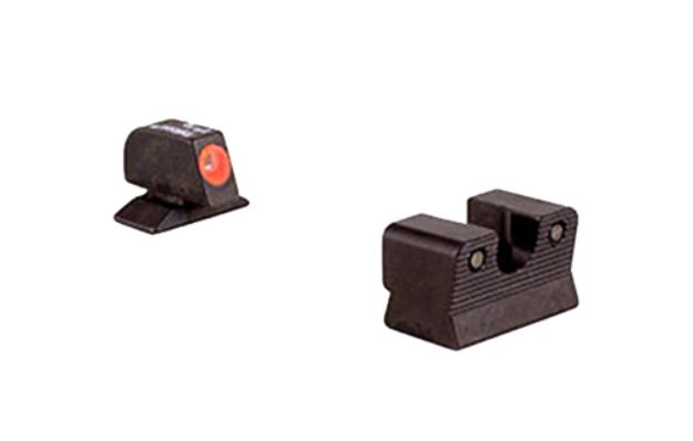 Picture of Trijicon 600619 HD Night Sights  Green/Tritium Orange Outline Front Sight-Green Tritium Black Outline Rear Sight Beretta 92A1/96A1