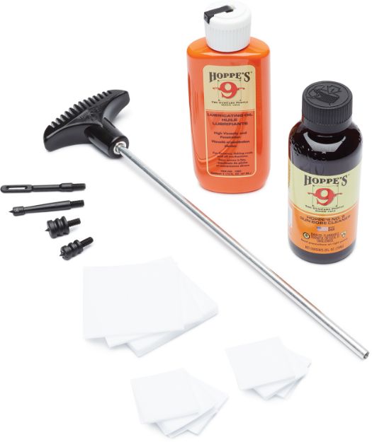 Picture of Hoppe's PCO38 Pistol Cleaning Kit 38 / 357 / 9mm Cal Includes Storage Box