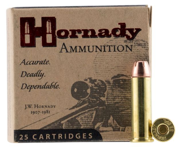 Picture of Hornady 90362 Custom  38Special 158gr Hornady XTP Hollow Point 25 Per Box/10 Case