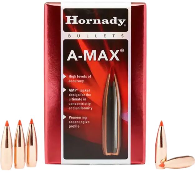 Picture of Hornady 30502 A-MAX  30 Cal .308 168 gr A Max 100 Per Box/ 15 Case