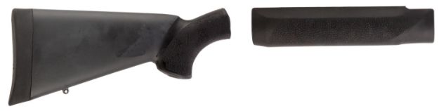 Picture of Hogue 05012 OverMolded Combo Kit Black Synthetic with Forend for Mossberg 500