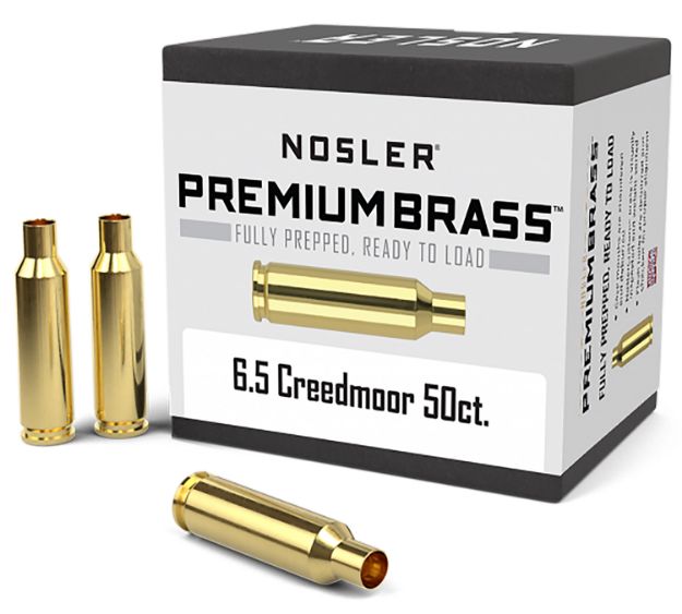 Picture of Nosler 44824 Premium Brass Unprimed Cases 6.5Creedmoor Rifle Brass 50/Box