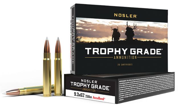 Picture of Nosler 48634 Trophy Grade  9.3mmx62Mauser 250gr Nosler AccuBond 20 Per Box/10 Case