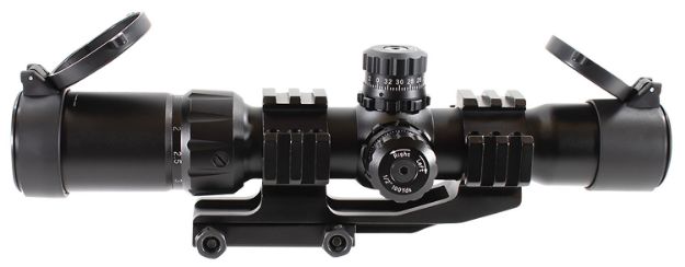 Picture of Aim Sports JTHR1 Recon CQB Black Anodized 1.5-4x30mm 30mm Tube Tri-Illuminated 3/4 Circle Dot Reticle