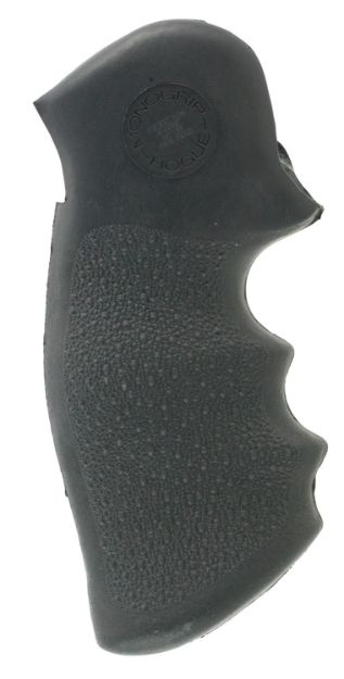 Picture of Hogue 10100 Monogrip  Black Nylon with Finger Grooves for S&W K, L Frame with Square Butt