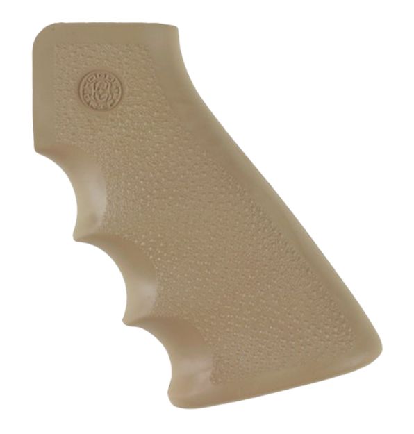 Picture of Hogue 15003 OverMolded Grip Desert Tan Rubber with Finger Grooves for AR-15, M16