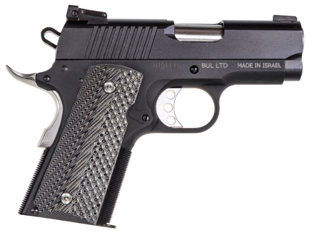 Picture of Magnum Research DE1911U 1911U  45 ACP 6+1, 3" Black Steel Bull Barrel, Matte Black Serrated Carbon Steel Slide, Black Anodized Aluminum Frame w/Beavertail, Black/Gray G10 Grip, Grip Safety, Right Hand