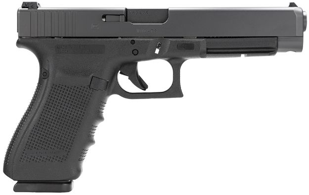 Picture of Glock PG4130103 G41 Gen4 Competition 45 ACP 13+1 5.31" Barrel, Black Frame & Slide, Finger Grooved Rough Texture Grip, Modular Backstrap, Reversible Mag. Catch, Safe Action Trigger