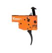 Picture of Timney Triggers 430 Replacement Trigger  Two-Stage Curved Trigger with 8 oz/1 lb Draw Weight & Black/Orange Finish for Tikka T3