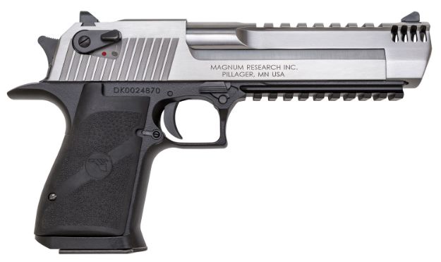 Picture of Magnum Research DE357ASIMB Desert Eagle Mark XIX L6 357 Mag 6" 9+1 Black Hardcoat Anodized Aluminum Frame Stainless Steel Slide Black Polymer Grip