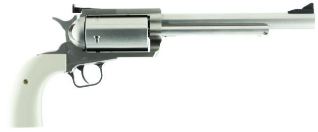 Picture of Magnum Research BFR45707B BFR Long Cylinder Extra Large Frame 45-70 Gov 5 Shot, 7.50" Brushed Stainless Steel Barrel, Cylinder & Frame, Bisley White Laminate Grip, Exposed Hammer