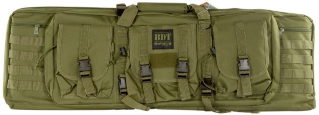 Picture of Bulldog BDT4037G BDT Tactical Single Green Nylon, 3 Accessory Pockets, Deluxe Padded Backstraps, Lockable Zippers & Padded