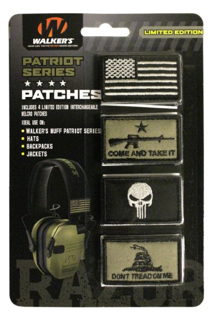 Picture of Walkers GXPPATKIT2 Patriot Muff Patch Kit American Flag Version Velcro