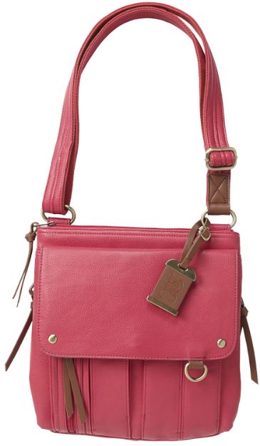 Picture of Bulldog BDP036 Cross Body Purse w/Holster Pink Leather Most Sm Pistols & Revolvers Ambidextrous Hand