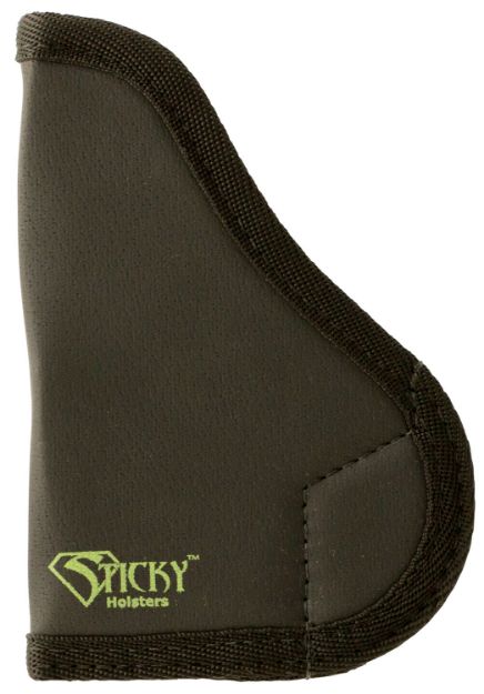 Picture of Sticky Holsters SM1NAA SM-1  IWB Size 1 Black/Green Latex Free Rubber Fits NAA Black Widow Fits 1.25-2.75" Barrel Ambidextrous