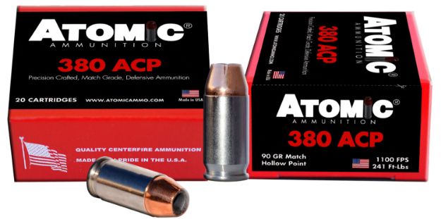 Picture of Atomic Ammunition 00453 Pistol Precision Craft 380ACP 90gr Hollow Point 20 Per Box/10 Case