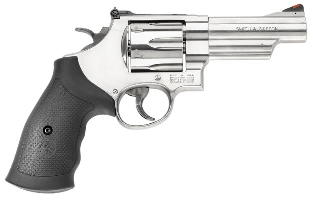 Picture of Smith & Wesson 163603 Model 629  N-Frame Frame 44 S&W Spl 44 Rem Mag 6rd 4.12" Stainless Steel Barrel, Stainless Cylinder, Steel Frame, Black Finger Groove Grip, Internal Lock Safety, Exposed Hammer