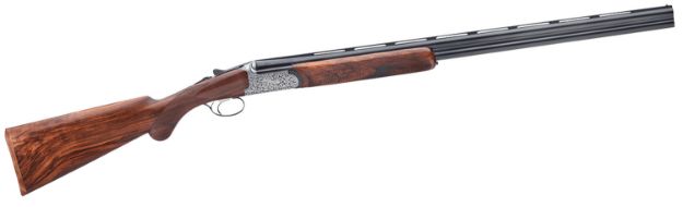 Picture of Rizzini USA 41011229 Round Body EM Full Size 12 Gauge Break Action 2rd 29" Vent Rib Barrel, Coin Anodized Silver Receiver, Fixed w/Prince of Whales Grip Grade III Turkish Walnut Stock