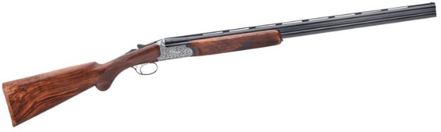 Picture of Rizzini USA 410141029 Round Body EM Full Size 410 Gauge Break Action 2rd 29" Vent Rib Barrel, Coin Anodized Silver Receiver, Fixed w/Prince of Whales Grip Grade III Turkish Walnut Stock