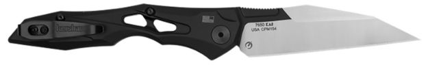 Picture of Kershaw 7650 Launch 13 Automatic 3.50" Folding Wharncliffe Plain Black Cerakote w/Satin Grind CPM 154 SS Blade, Black Anodized Aluminum Handle