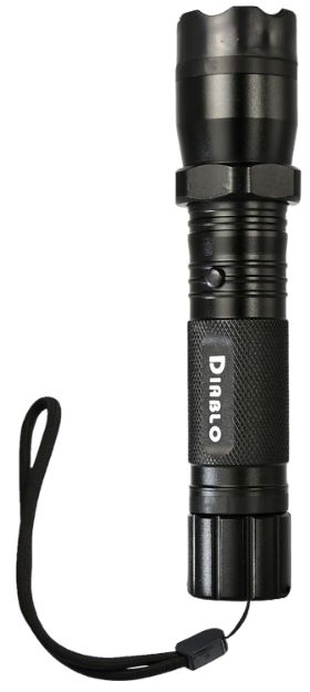 Picture of SKYLINE USA INC TLSGGDD Stun Gun Diablo Black Aluminum Features Flashlight