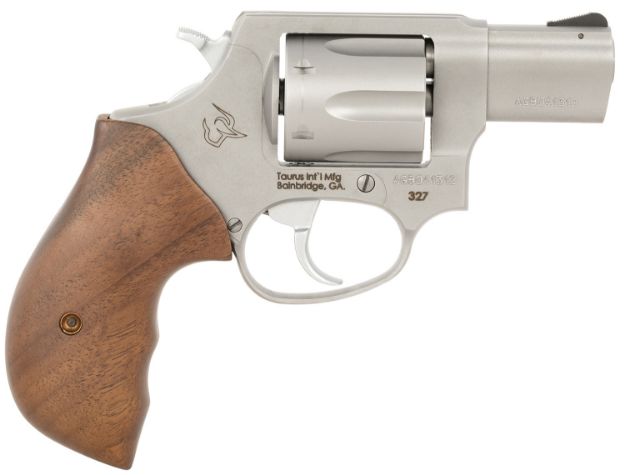 Picture of Taurus 232729TW 327  Small Frame 327 Federal Mag 6rd 2" Matte Stainless Steel Barrel, Cylinder & Frame, Walnut Grip, Hammer Safety