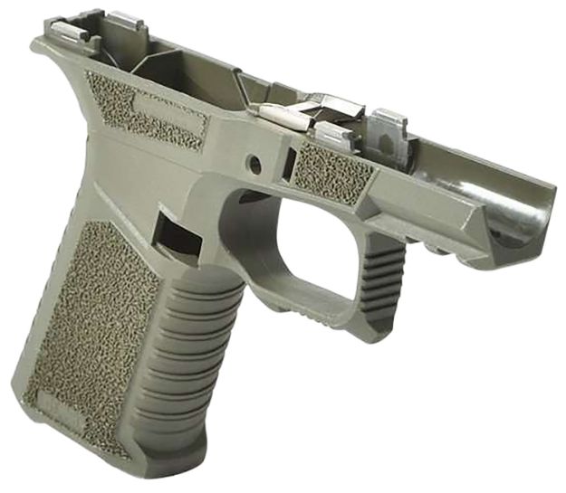 Picture of Sct Manufacturing 0225020100IB Sub Compact  Compatible w/ Glock 43X/48 OD Green Polymer Frame Aggressive Texture Grip Includes Locking Block