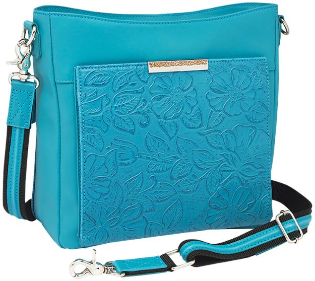 Picture of GTM  GTM-98/OCEAN     SLIM CROSSBODY BRUSHD LMBSKN