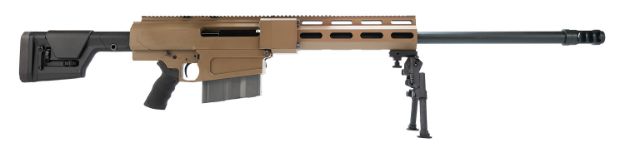 Picture of Bushmaster SBA500105005FDEF BA50 Long Rang Hero 50 BMG 10+1 29" Phosphate Chrome Barrel Flat Dark Earth Aluminum Receiver Free Float Billet Handguard Black Ergo Grip