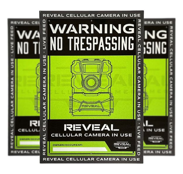 Picture of Tactacam/reveal S1 No Trespassing  Sign Durable Plastic