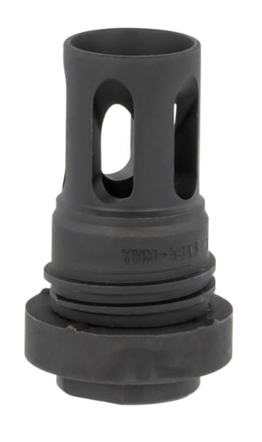 Picture of Yankee Hill 431536A Mini QD Flash Hider Black Phosphate Steel with 1/2"-36 tpi Threads & 2.13" OAL for 5.56x45mm NATO AR-Platform