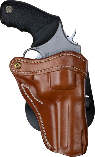 Picture of 1791 Gunleather PDHR2CBRR RVH2  OWB Classic Brown Leather Paddle Fits Ruger GP100 Right Hand