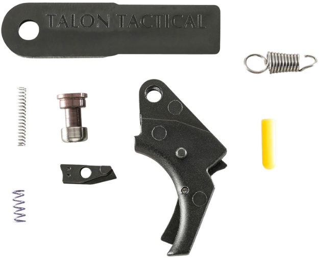 Picture of Apex Tactical 100026 Action Enhancement  Black Curved Trigger Drop-In Fits S&W M&P