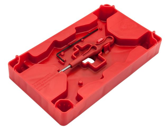 Picture of Apex Tactical 104110 Armorer's Tray & Pin Punch  Red Polymer Pistol