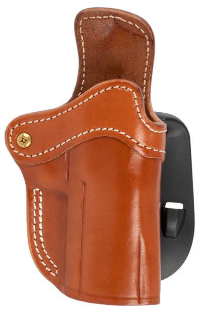 Picture of 1791 Gunleather ORPDH24CBRR BH2.4 Optic Ready OWB 2.4 Classic Brown Leather Paddle Fits Walther PPQ/Sig P320/Springfield XD-M