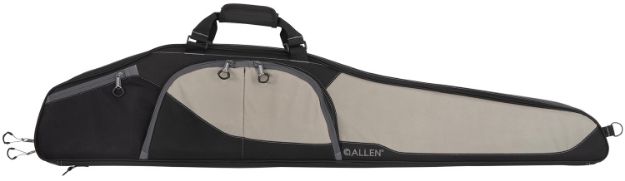 Picture of Allen 68246 Sawatch Rifle Case 46" Black Endura w/Tan Accents, Foam Padding, Accessory Pockets, Lockable Zippers & Plush Tricot Lining